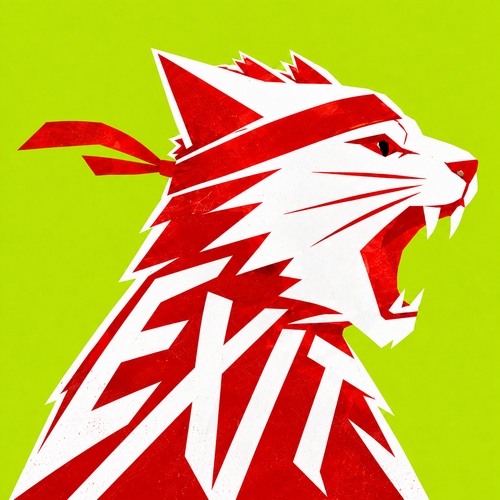 $EXIT roaring cat logo